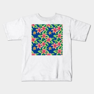 Paradise Blooms: Tropical Floral Elegance Kids T-Shirt